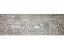1664-0165 Настенная плитка декор1 Альбервуд 20x60х0,95 коричневая, Матовая