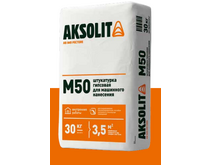 М50, Штукатурка гипсовая для машинного нанесения AKSOLIT, 30кг (40шт/под)