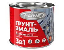Грунт-эмаль по ржавчине 3 в 1 шоколад 0,8 кг T-line